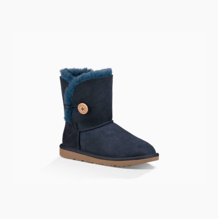 UGG Bailey Button II Navy Boots for Kids (XIZW70453)